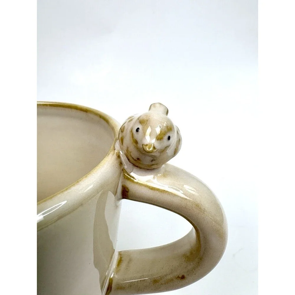 Pottery Barn Bird in Nest 12 oz. Mug Retired Pattern EUC